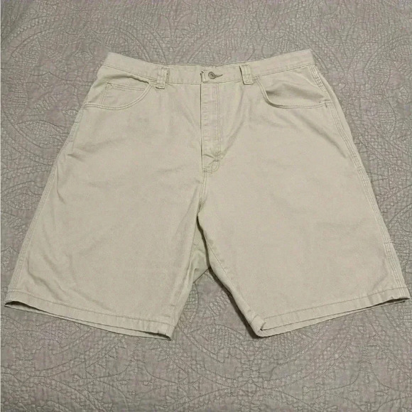 Men’s Wrangler Authentic Issue Herd Khaki Shorts 38 - Picture 1 of 5